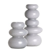 Cool Grey Cairns Glass Vase Set